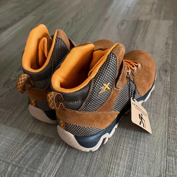 ZeroXposur Kids Mountain Genuine Leather Portland Hiker Hiking Boots Shoes - 6Y - Picture 5 of 8